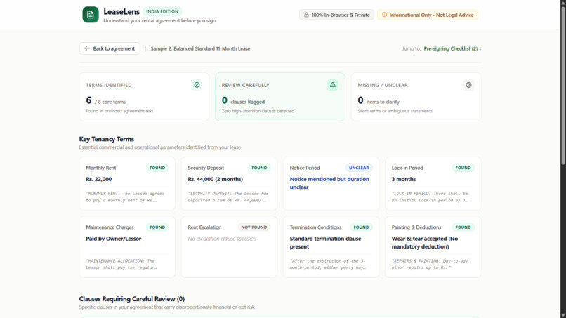LeaseLens – screenshot 3