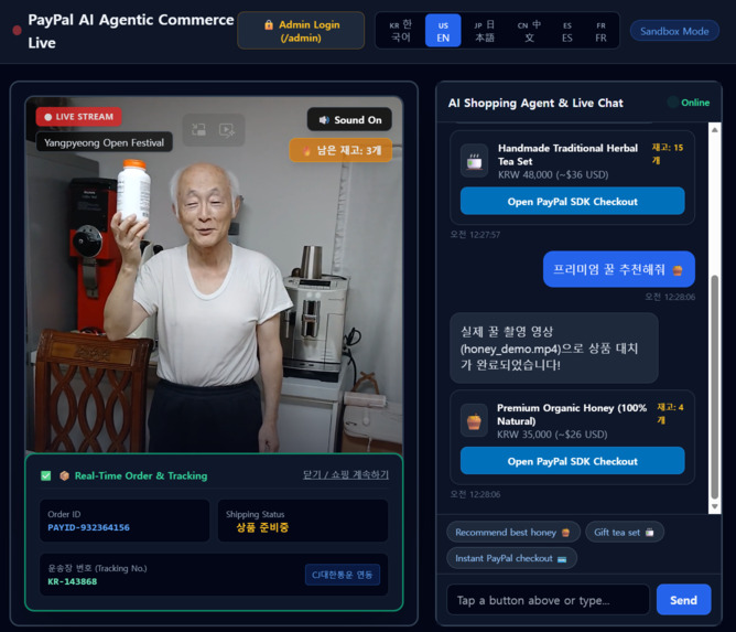PayPal AI Agentic Commerce Live – screenshot 3