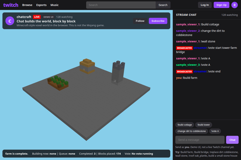 ChatCraft: Chat Builds the World – screenshot 3