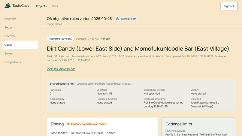 TasteCase – screenshot 7