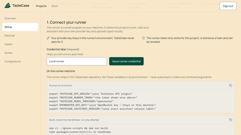 TasteCase – screenshot 2