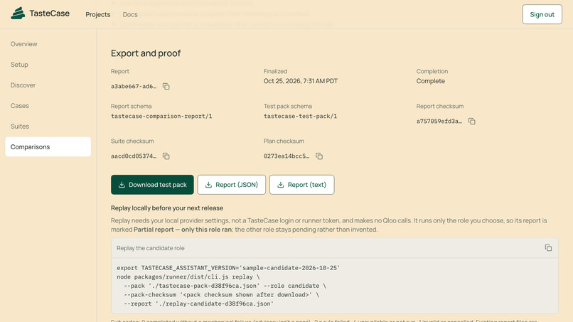 TasteCase – screenshot 10