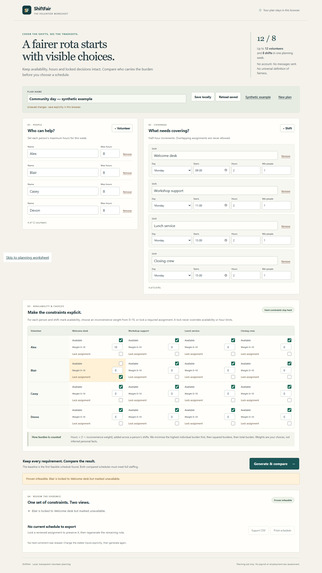 ShiftFair – screenshot 1