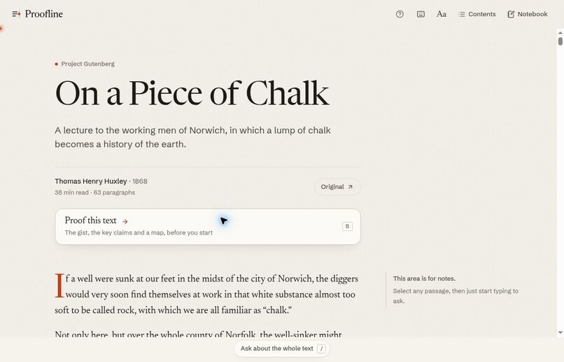 Proofline – screenshot 2