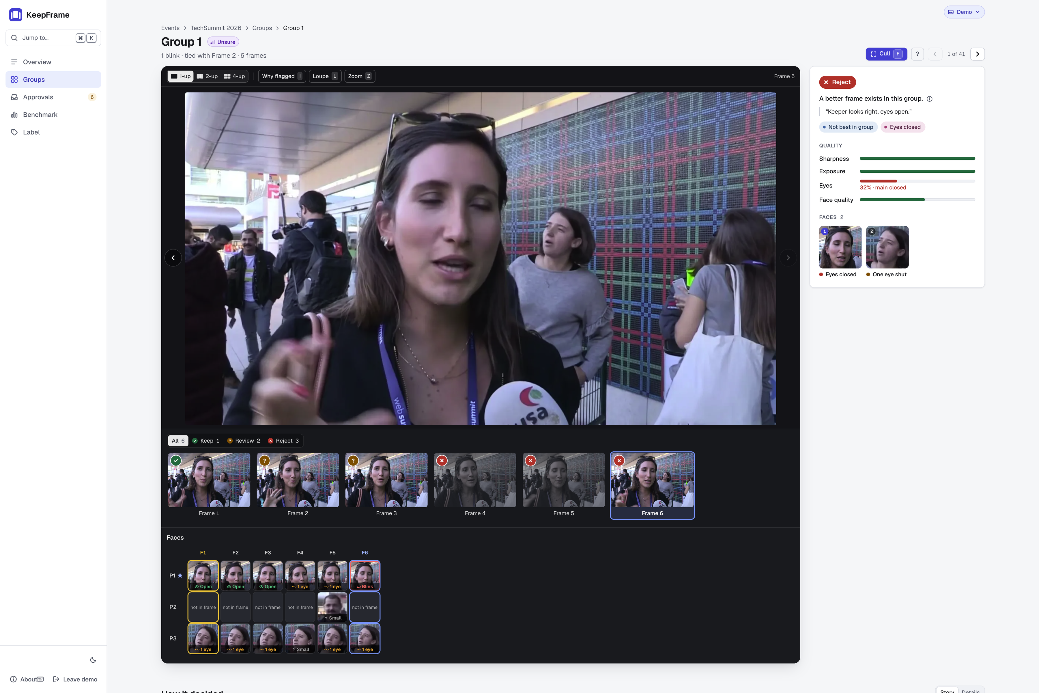 KeepFrame: agentic photo culling with OpenCV 5 on Graviton | Devpost