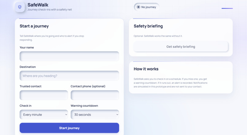 SafeWalk – screenshot 1