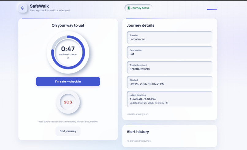 SafeWalk – screenshot 2