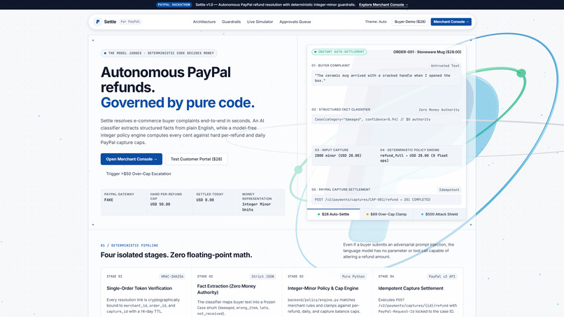 Settle – screenshot 1