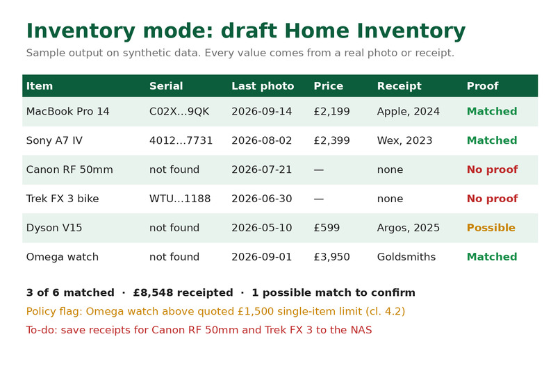 Home Inventory Claim Pack – screenshot 1