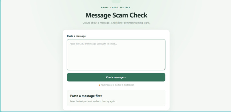 AI Scam Message Detector – screenshot 2