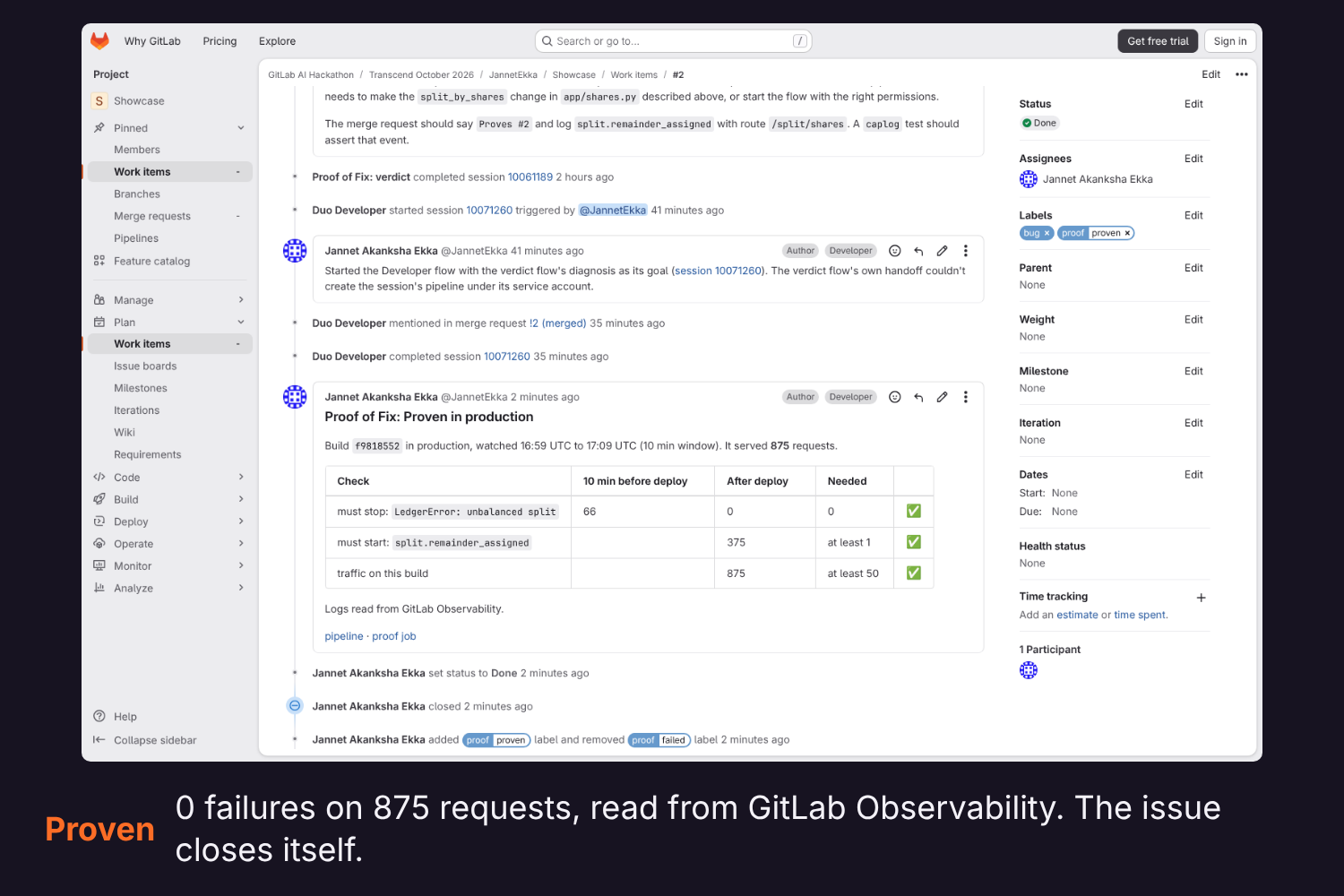 Proof of Fix | Devpost