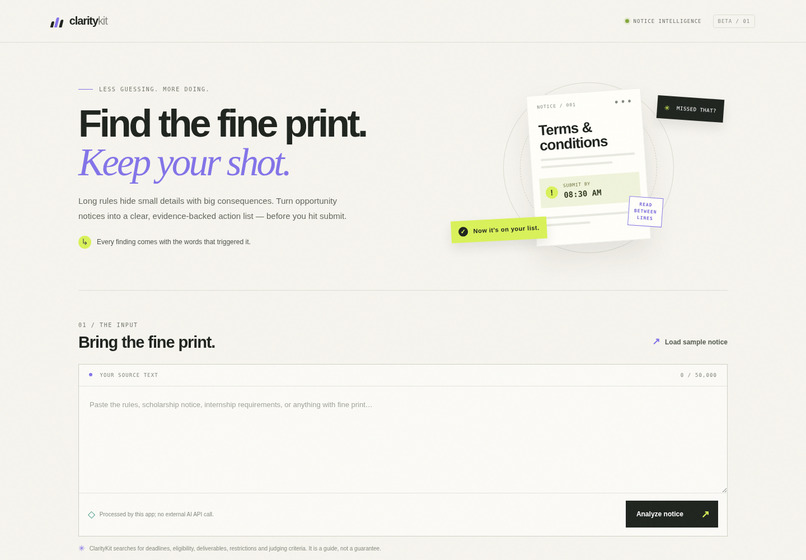 ClarityKit – screenshot 1