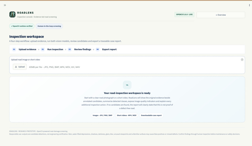 RoadLens — Agentic Road Damage Inspection – screenshot 4