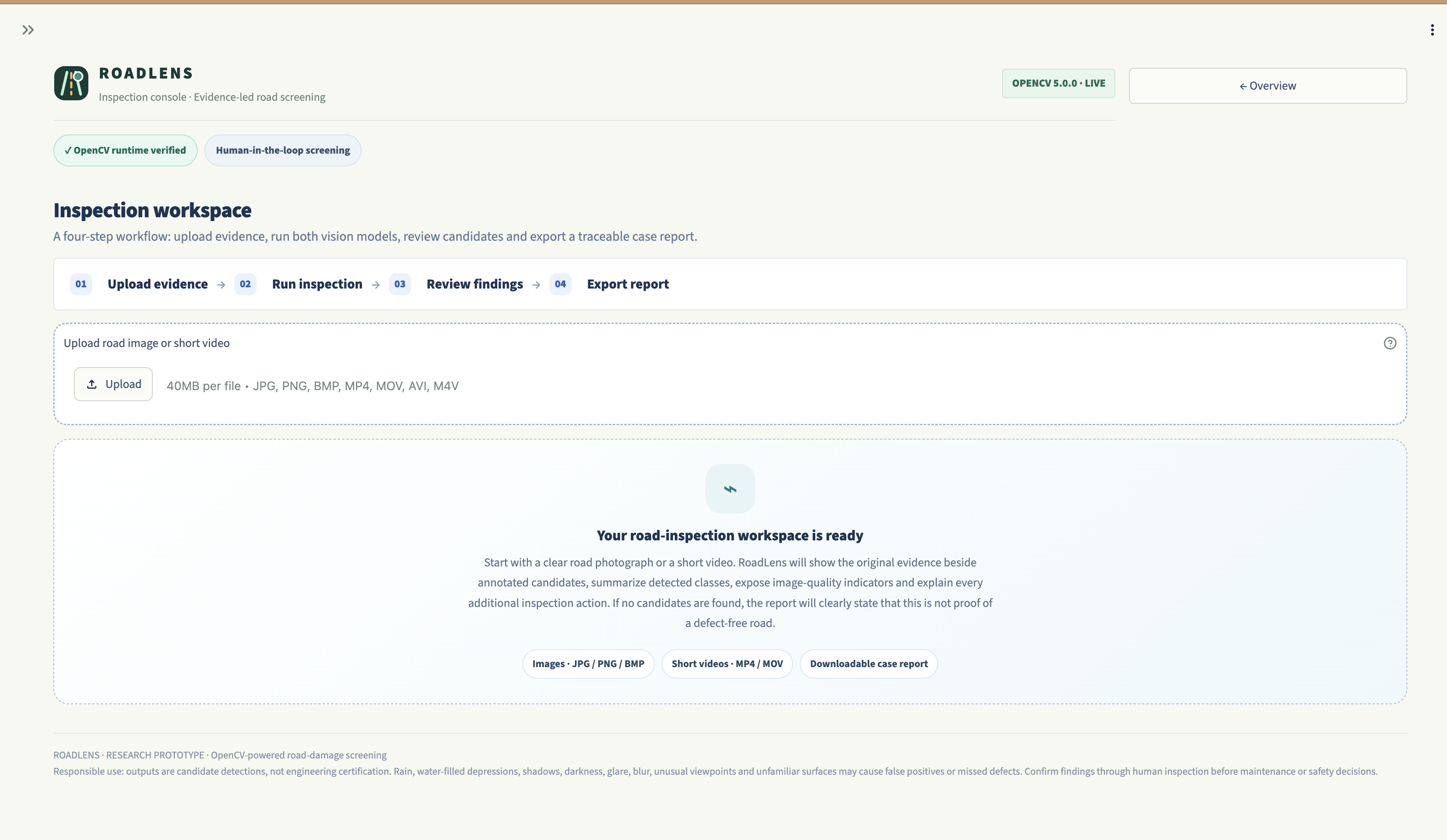 Road Software RoadLens — Agentic Road Damage Inspection | Devpost