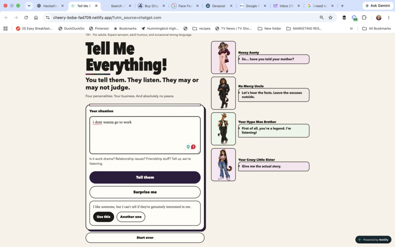 Tell me everything – screenshot 8