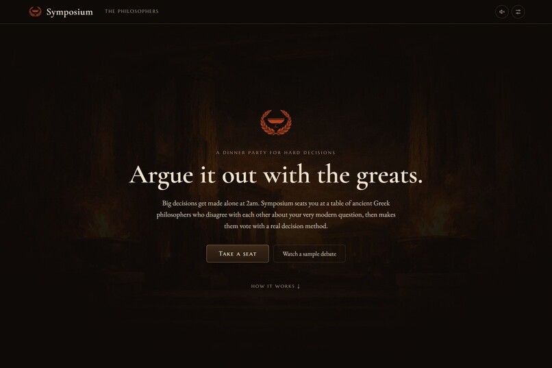 Symposium: Argue It Out With the Greats – screenshot 1