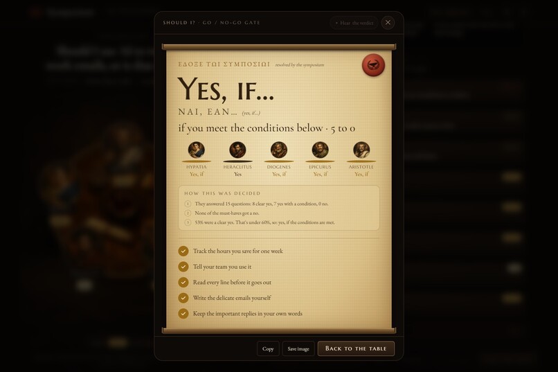 Symposium: Argue It Out With the Greats – screenshot 2
