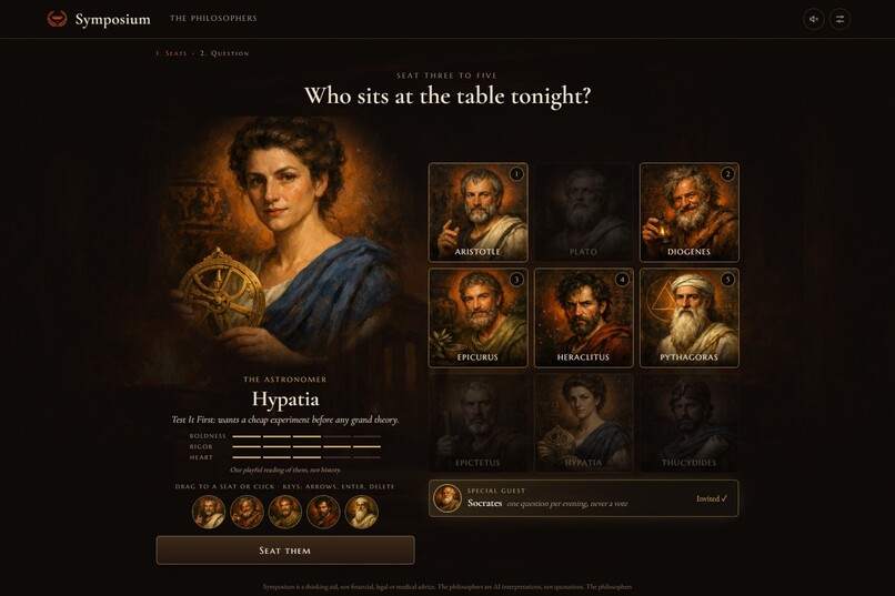 Symposium: Argue It Out With the Greats – screenshot 4