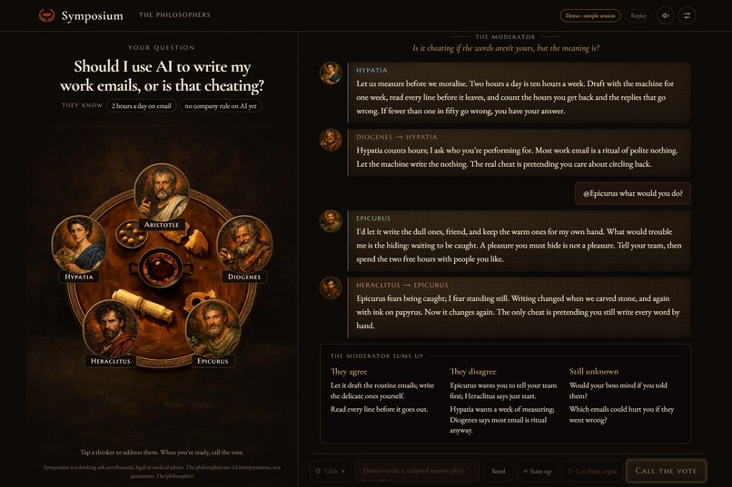Symposium: Argue It Out With the Greats – screenshot 1