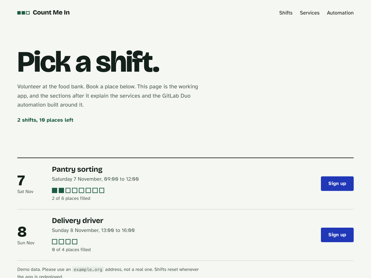Count Me In – screenshot 1