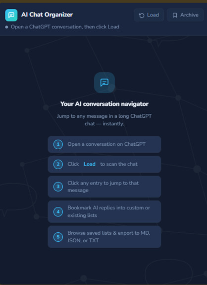 AI Chat Organiser – screenshot 2