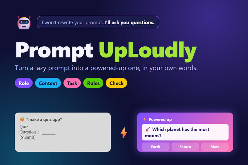 Prompt.UpLoudly – screenshot 2