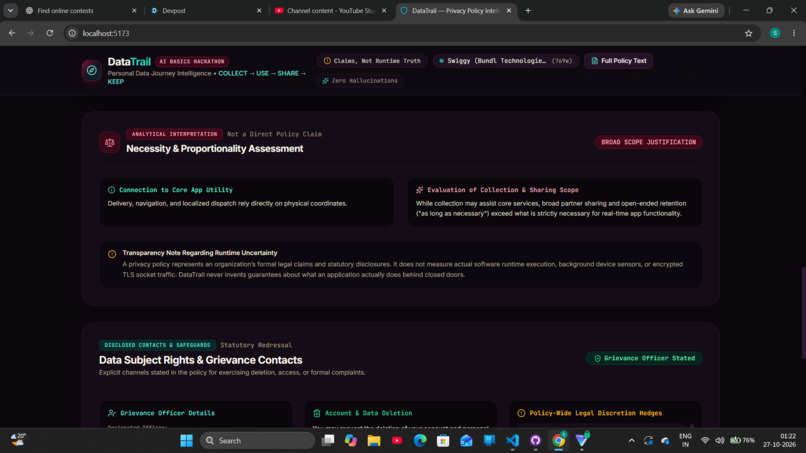 Datatrail – screenshot 3