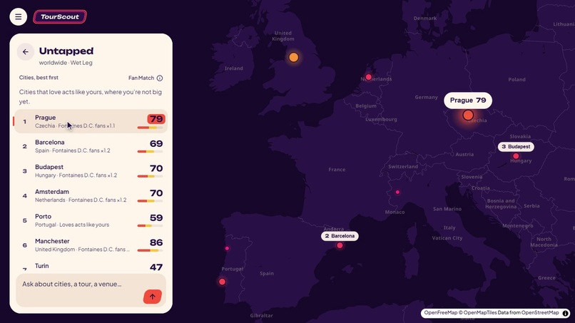 TourScout – screenshot 2