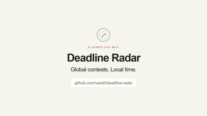 Deadline Radar – screenshot 1