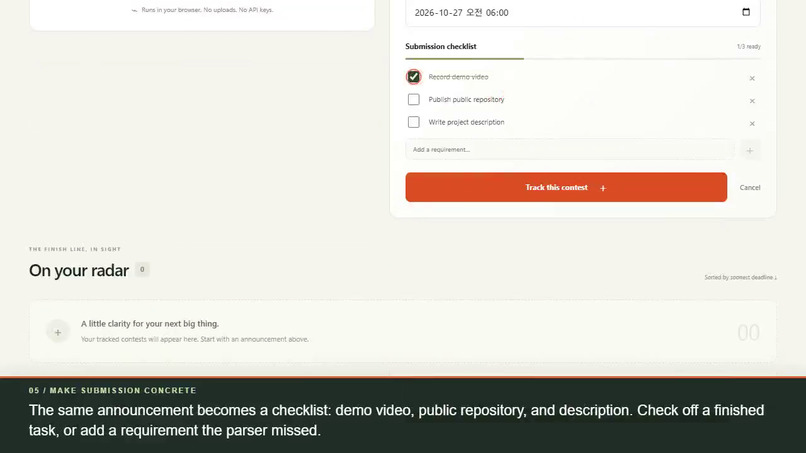 Deadline Radar – screenshot 2