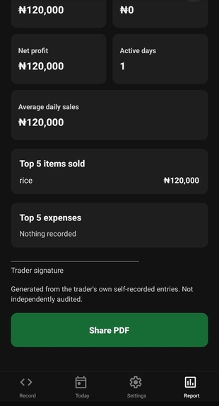 Trader Bookkeeper – screenshot 1