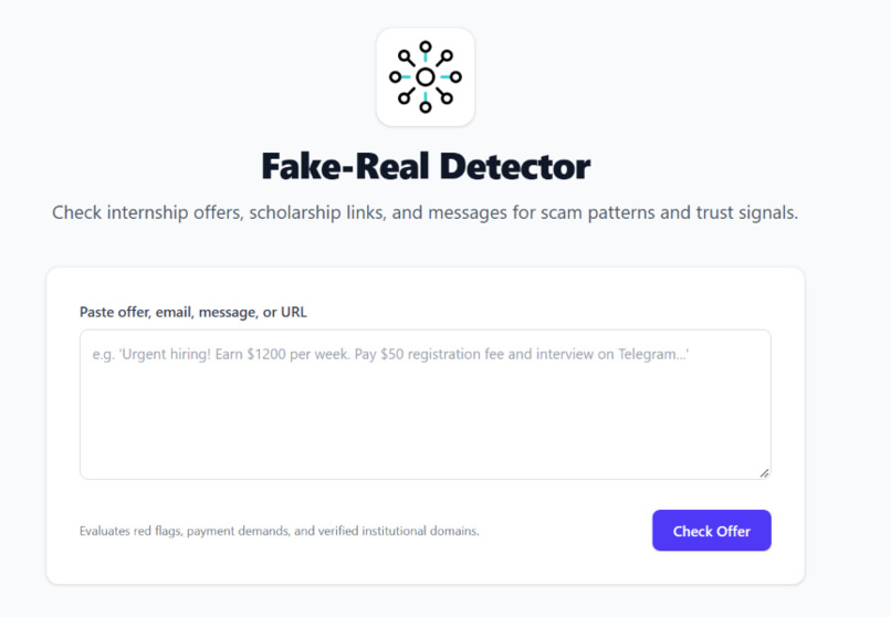 Fake-Real Detector – screenshot 1
