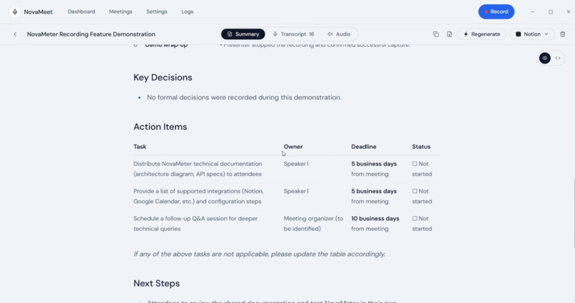 Novameet – screenshot 4