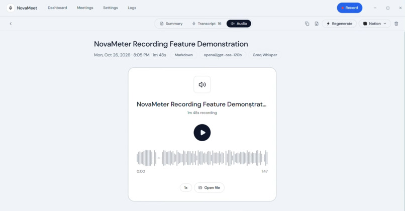 Novameet – screenshot 7