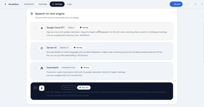 Novameet – screenshot 10