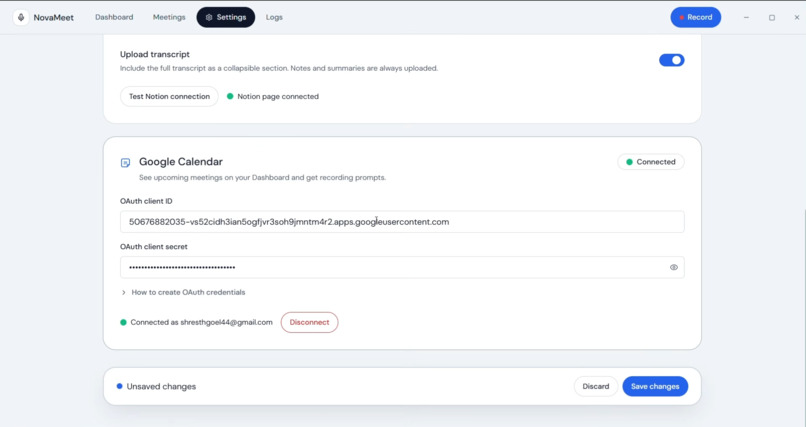 Novameet – screenshot 12