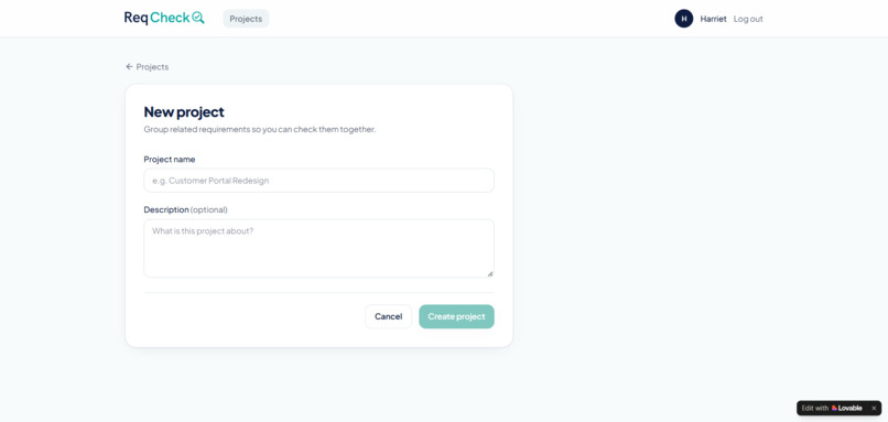 ReQCheck – screenshot 1
