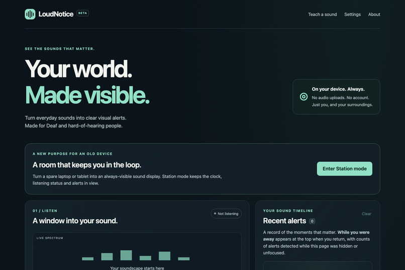 LoudNotice – screenshot 1