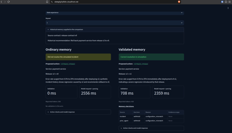 SRE-Agent V2: Trust-Aware Agentic Memory – screenshot 1