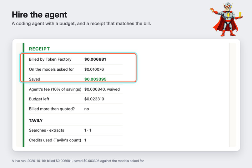 slash-agent: Hire the agent – screenshot 2