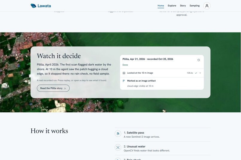 Lawata: Satellite Triage for Lake Pollution – screenshot 6