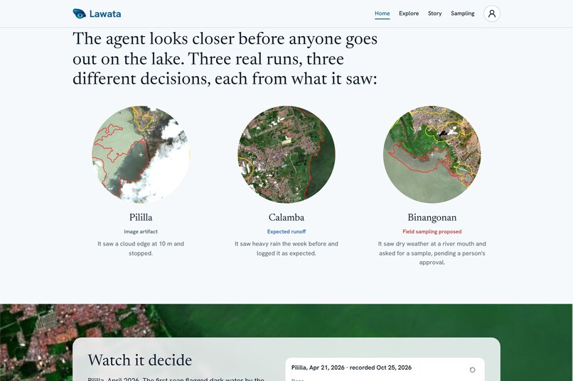 Lawata: Satellite Triage for Lake Pollution – screenshot 10