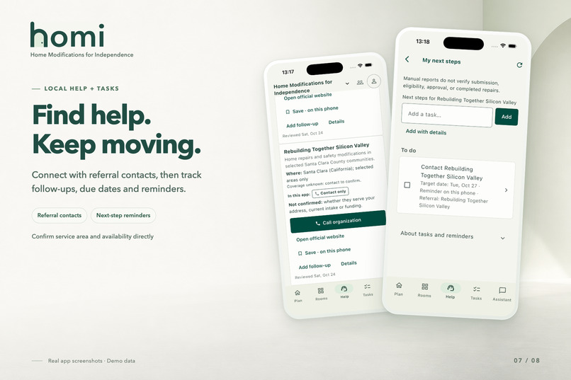Homi: Home Modifications for Independence – screenshot 2