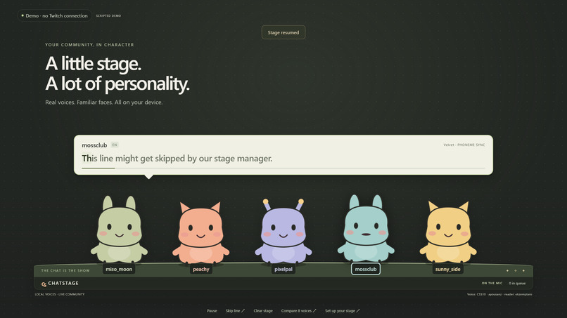 ChatStage – screenshot 2