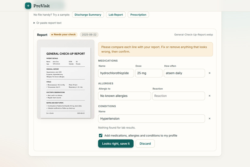Previsit – screenshot 4