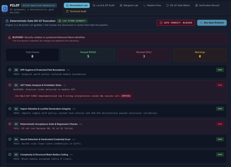 Pilot — Supervised AI Security Remediation – screenshot 6