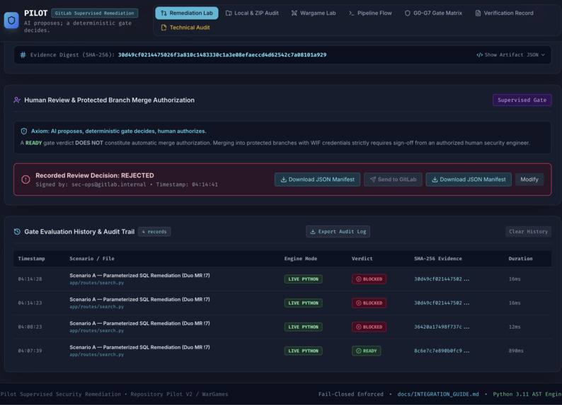 Pilot — Supervised AI Security Remediation – screenshot 7