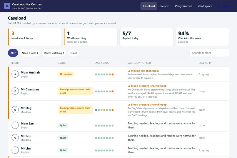 Careloop SG – screenshot 7
