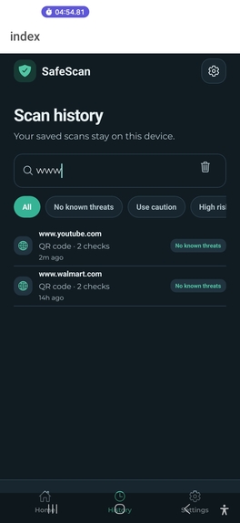 SafeScan – screenshot 1
