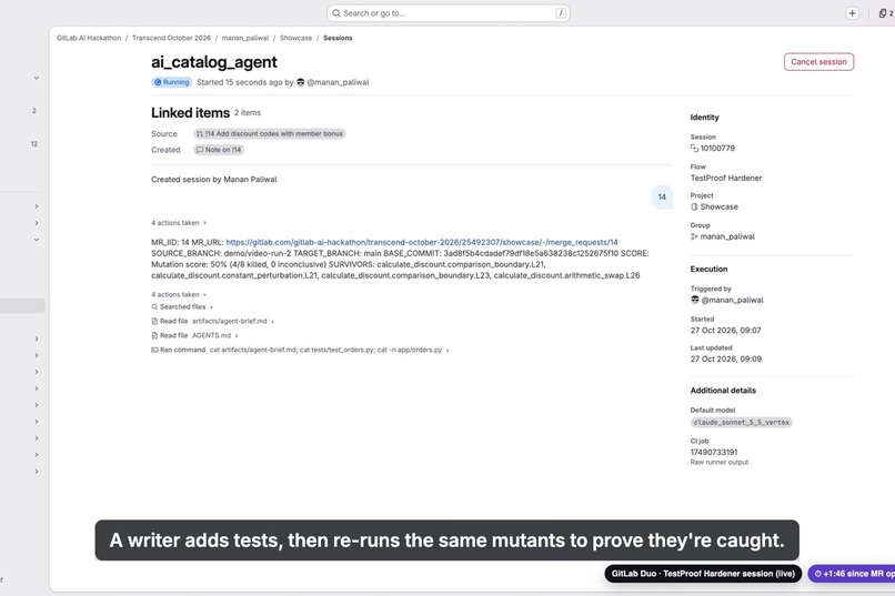 TestProof – screenshot 2